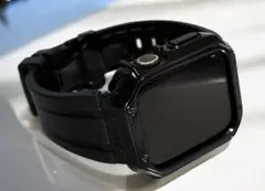 ZB3★Apple Watchバンド　ラバーベルト　カバー　ケース　ステンレス