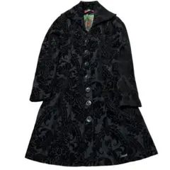 デシグアル　ジャガードコート　花柄　Aライン　38サイズ