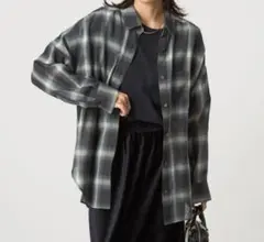 green label relaxing シアー チェック シャツのサムネイル