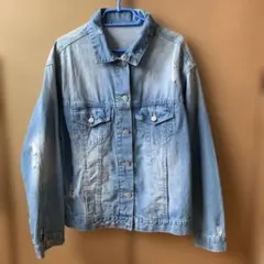 デニムジャケット ジージャン ダメージ加工