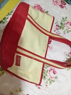 PORTER GIRL トートバッグ クリーム/レッドS