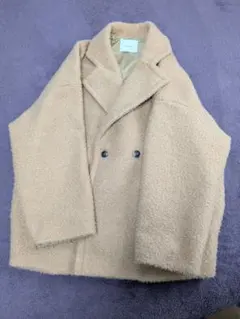 Anss.me ベージュ ダブルブレストコート