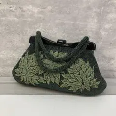 昭和レトロ 和装 ビーズバッグ ハンドバッグがま口 手刺繍総ビーズ 和装小物