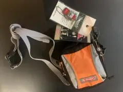 Coleman ミニポーチ オレンジ×グレー