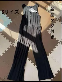 『新品未使用タグ付き』JEANASIS ビスコーススカシニットサロペ Sサイズ