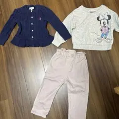 ミニーちゃんスウェット Ralph Lauren カーディガン ズボンセット