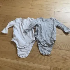 GAP クマ 星柄 ボーダー グレー