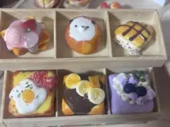 h*♡様 ミニチュアパンとスイーツセット海外スクイーズ