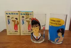 江口寿史　パパリンコ　グラス　5セット 90s 当時物 希少 パパリンコ グラス 江口寿史 パパリンコ物語 5