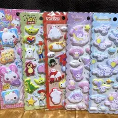 もちもちマシュマロシール　サンリオ　ディズニー　ハッピーマーチ5枚セット✨