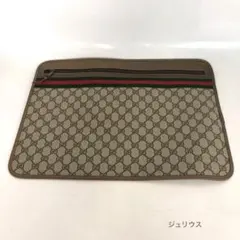GUCCI グッチ ビンテージ クラッチバッグ GGスプリーム シェリーライン