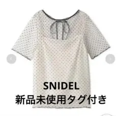 値下中！新品未使用タグ付きスナイデル✴︎シアーカットチュールトップスIVRドットのサムネイル