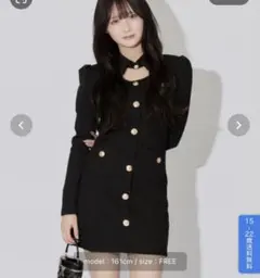 チェーンディテールブラックオールインワン KR30012 - メルカリ