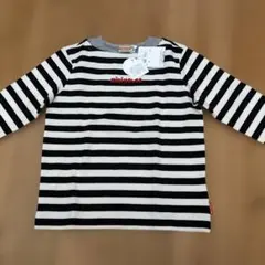 miki HOUSE ボーダー柄 長袖カットソー 100