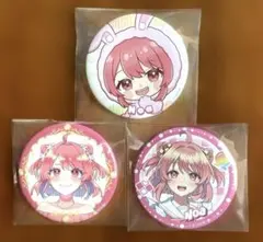 カラフルピーチ　のあ　缶バッジセット　ウィンターフェア　ぷぴぱ　東武動物公園