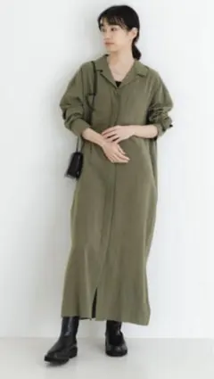 URBAN RESEARCH オープンカラーシャツワンピース