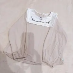 tete a tete ✱長袖刺繍ブラウス 120 花柄　かわいい　襟付き