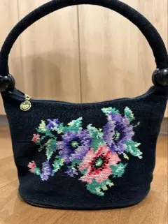 【美品】FEILER フェイラー ハンドバッグ ミニ シェニール織