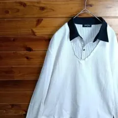 COMME CA ISM　コムサイズム 　長袖カットソー　長袖シャツ　Y2K　L