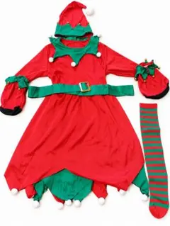 クリスマス エルフ コスプレ衣装 5点セット