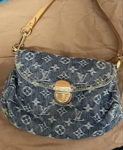 LOUIS VUITTONモノグラムデニム ミニプリーティレイエ◇希少超レア 