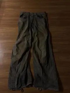 (NVRFRGT) 3D Twisted Wide Leg Jeansのサムネイル