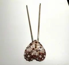 ハート型かんざし 髪飾り