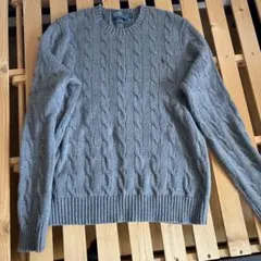 Polo by Ralph Lauren ケーブルニット グレー XL