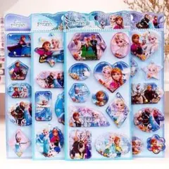 アナと雪の女王 ぷっくり立体ウォーターシール 正規品 4点フルセット