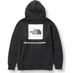 ノースフェイス パーカー　バックスクエアロゴフーディ　ブラック　L　新品