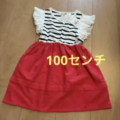 ブランシェス　 ドッキングワンピース　 袖シフォン　 100センチ★ 新品未使用