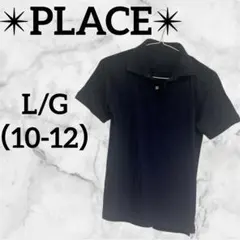 海外古着✨PLACE【L/G（10-12）】ネイビー ポロシャツ 半袖