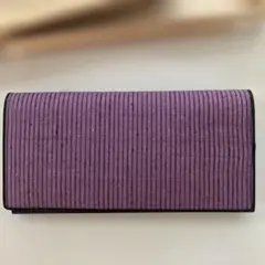 パープル 長財布