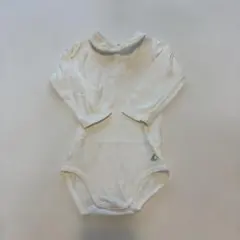 プチバトー　18m 襟付き肌着　白