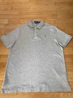 ポロラルフローレン　ポロシャツ　古着　グレー