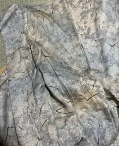 ベビーオレンジ　グレー　梅　小紋着物