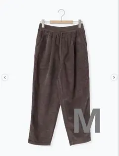 sm2 コーデュロイテーパードパンツ モカ Mサイズ