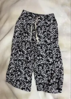 HK WORKS LONDON 葉柄パンツ Mサイズ　七分丈