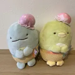 すみっコぐらし　すみっこ　アイスクリーム　ぬいぐるみ ペンギン　とかげ