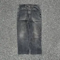 90s Levi's USA製 550 ブラックバギーワイドデニム 38