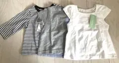 長袖　ロンT Tシャツ　60-70 3枚セット　ボーダー