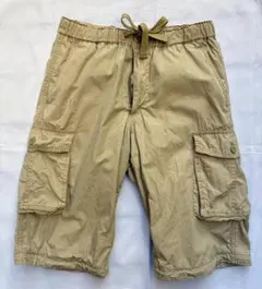 UNIQLOベージュ カーゴショートパンツ Sサイズ