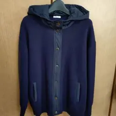 ESSEME 異素材使いニットブルゾン　あたたか　かわいい