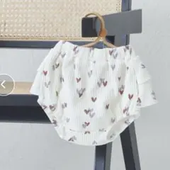 【新品】PAIR MANON ペアマノン　ベビー　フリルブルマ　女の子　80