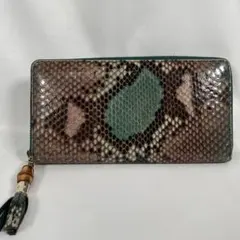 希少 金運 黄色 グッチ 長財布 ラウンドファスナー GG マーモント 
