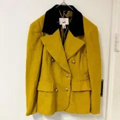 西ドイツ製 Maxi ウールカシミヤ ダブルジャケット マスタード ヴィンテージ