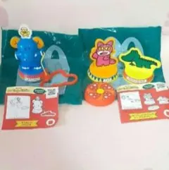 たべっ子どうぶつ ぞうさん ねことわにさん ハッピーセットおまけ2点