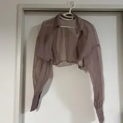 GRL クロップド丈シアーカーディガン