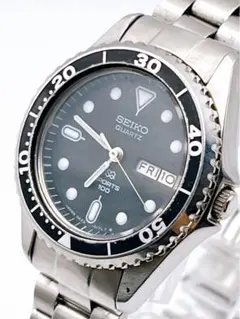 【美品】セイコー SEIKO5 SNKE01/7s26-02t0 Seiko 7S26-02T0 Automatic Men's Watch Black Dial Analog Round SS