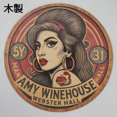 木製 AMY WINEHOUSE 看板